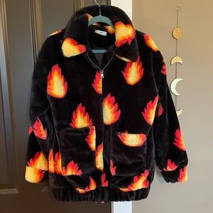 Adika flame fluffy jacket | winter coat